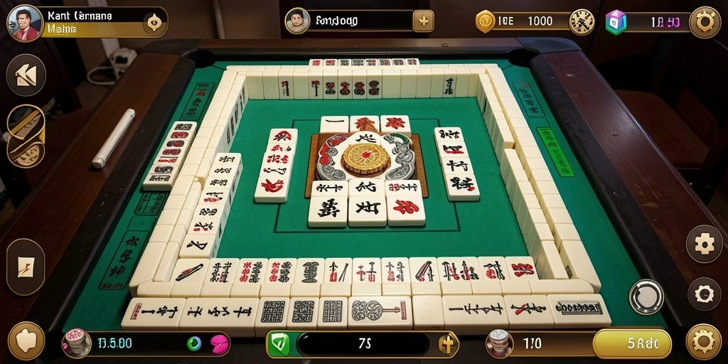 Screenshot gameplay 5RT menunjukkan tantangan Mahjong yang menarik.