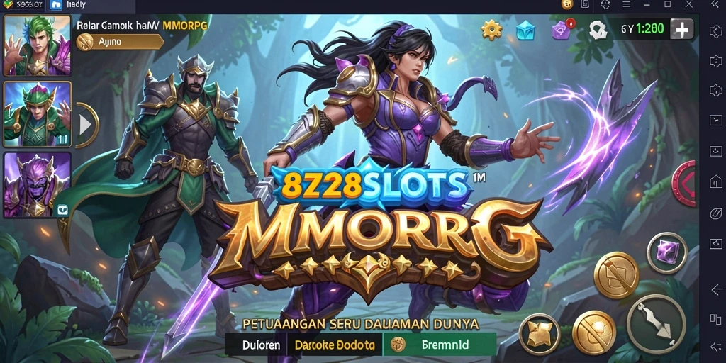 Tampilan screenshot gameplay 8728SLOTS yang menakjubkan dan penuh aksi.