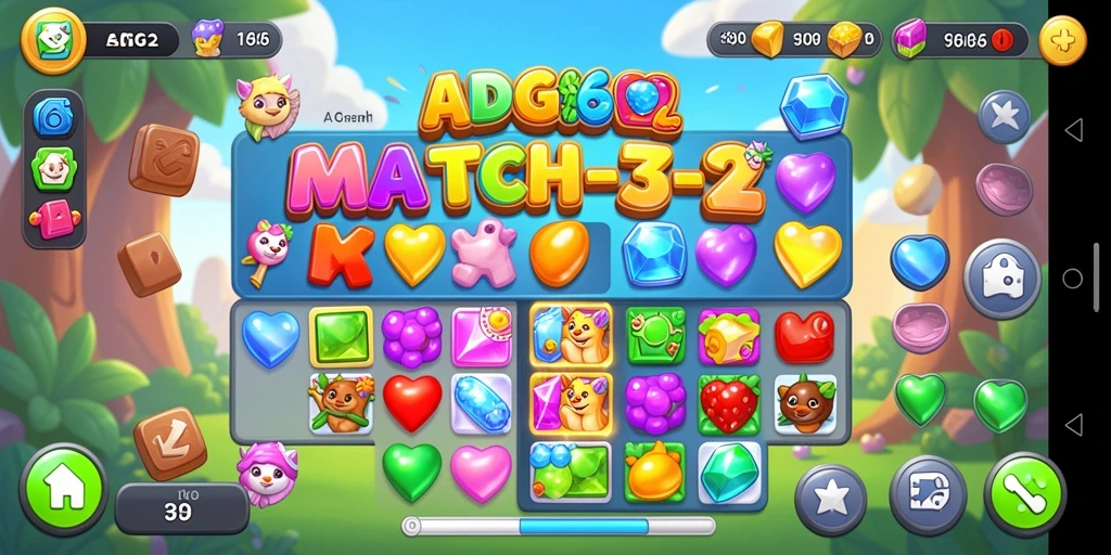 Tampilan gameplay <strong>ADG62</strong> yang penuh warna dan dinamis.