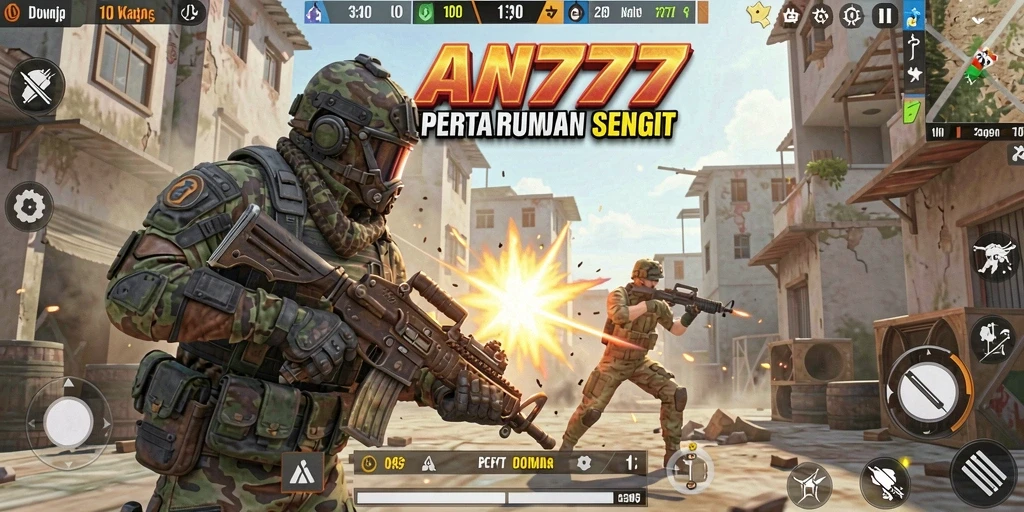 Gameplay AN777 yang seru dan mendebarkan di setiap pertempuran.