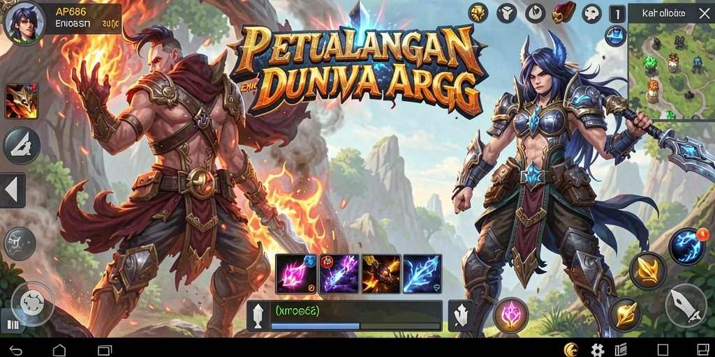 Screenshot gameplay ARPG yang intens dan menarik.