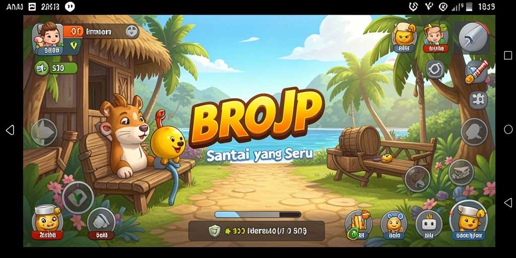 Tampilkan gameplay seru dan penuh warna dari BROJP.