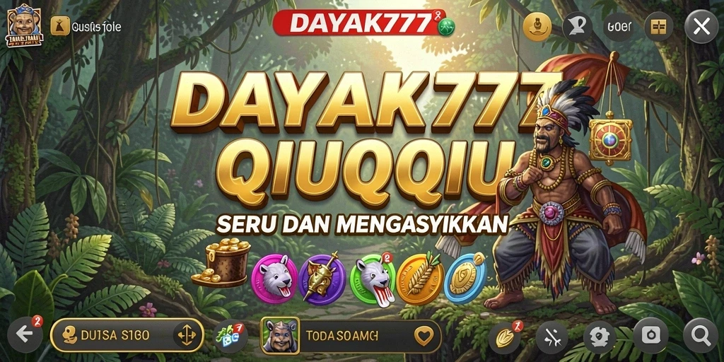 Tangkapan layar utama menunjukkan aksi seru gameplay QiuQiu.