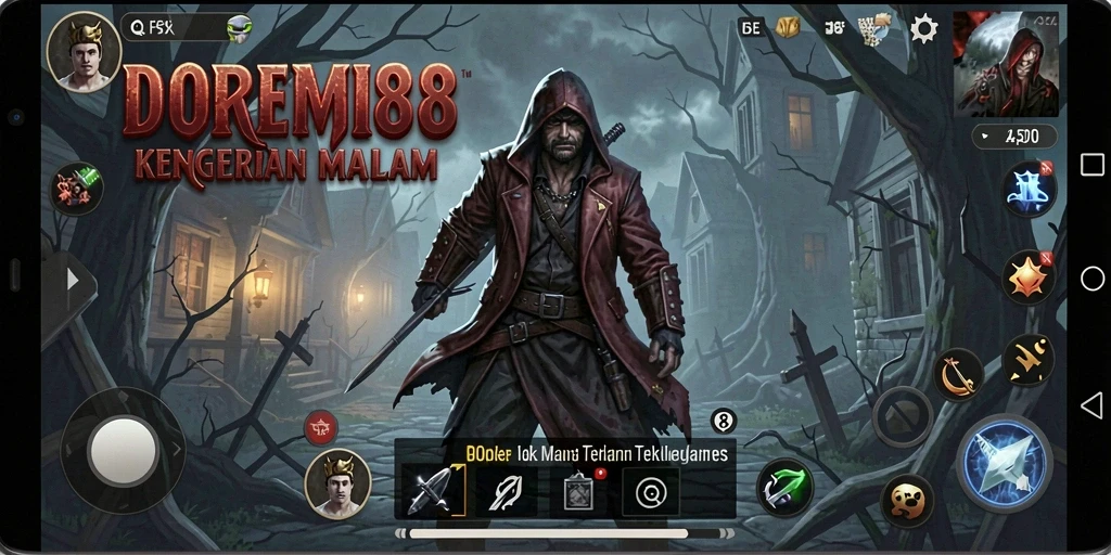 Tangkapan layar gameplay menampilkan suasana horor yang intens dan menegangkan.