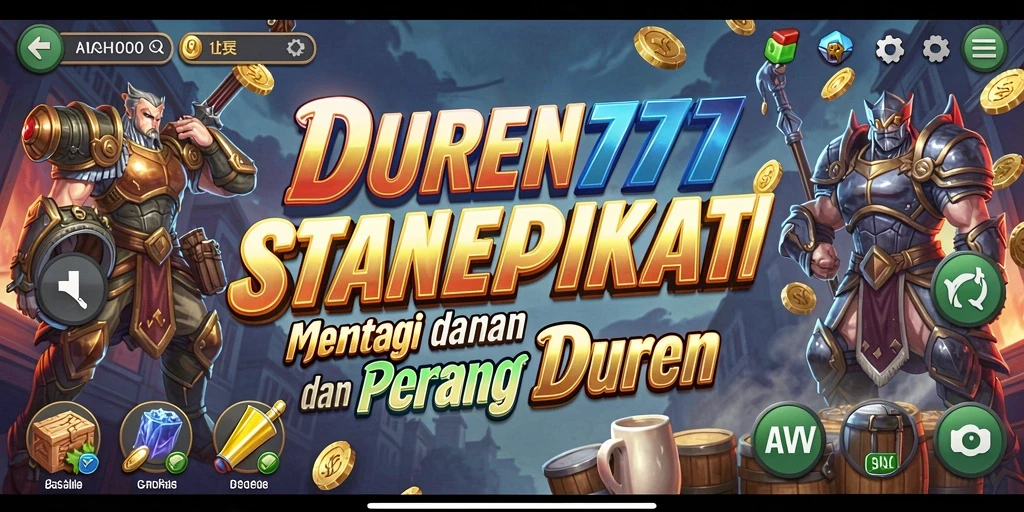 Tampilan gameplay DUREN777 yang menegangkan dan strategis.