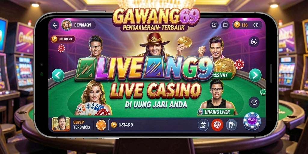 Gameplay Live Casino yang mendebarkan di GAWANG69 dengan dealer profesional.