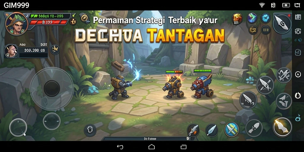 Tampilan gameplay GIM999 dengan strategi yang mendalam dan visual menarik.