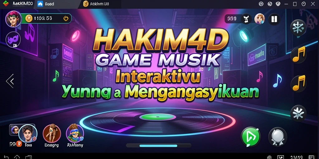 Screenshot HAKIM4D menampilkan gameplay seru dengan berbagai alat musik.