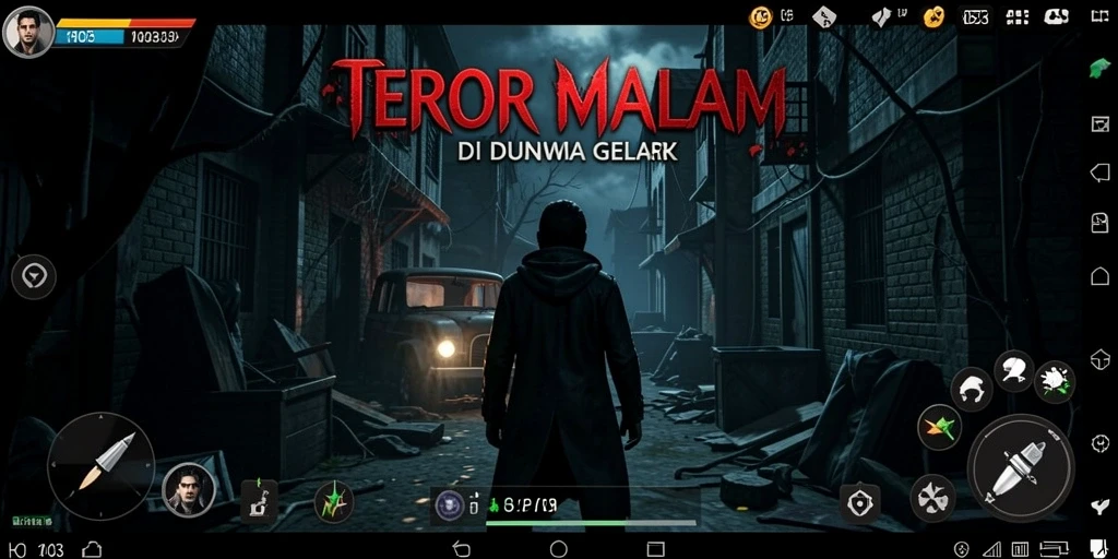 Tampilan gameplay menegangkan di dunia gelap HO3.