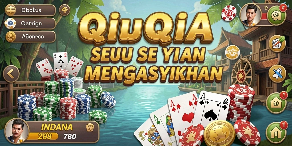 Screenshot gameplay QiuQiu yang seru dan interaktif.