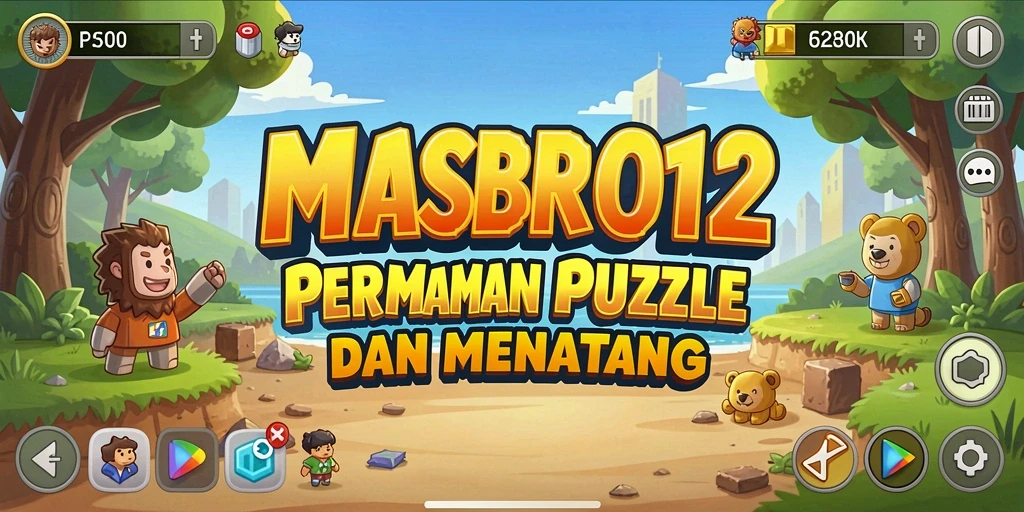 Tampilan gameplay seru dari MASBRO12 yang menantang disetiap level.