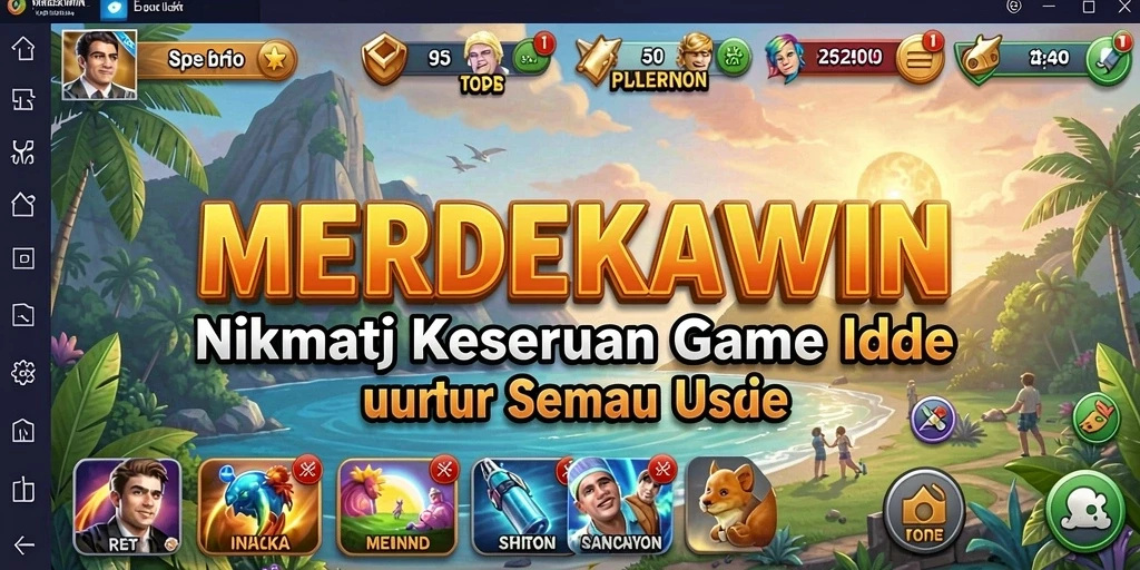 Screenshot dari gameplay <strong>MERDEKAWIN</strong> yang menarik dan interaktif.
