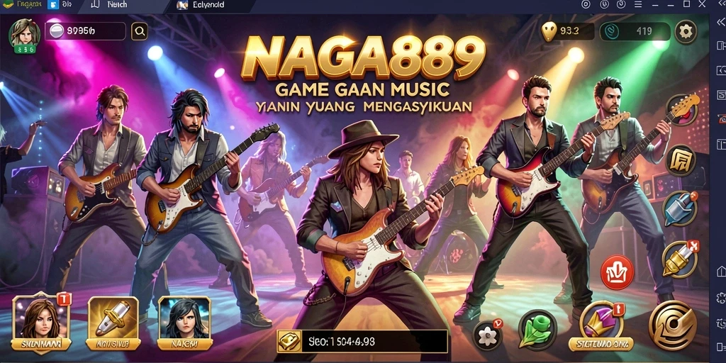 Screenshot gameplay NAGA889 yang menampilkan cara bermain musik seru.
