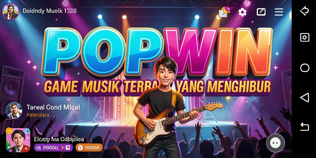 Screenshot POPWIN menunjukkan gameplay yang seru dan interaktif.