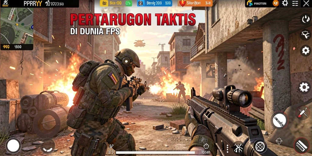 Tampilan gameplay seru dari PPRRYY dalam aksi tembak-menembak.
