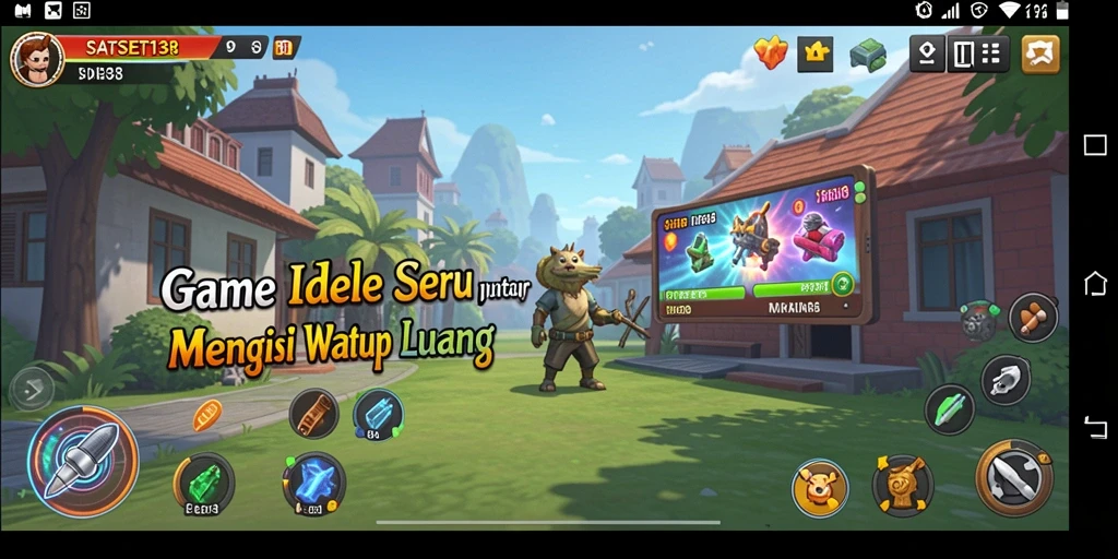 Tangkapan layar SATSET138 menampilkan gameplay idle yang mengasyikkan.