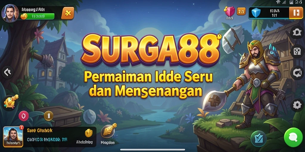 Tampilan gameplay SURGA88 dengan mekanisme idle yang menarik.