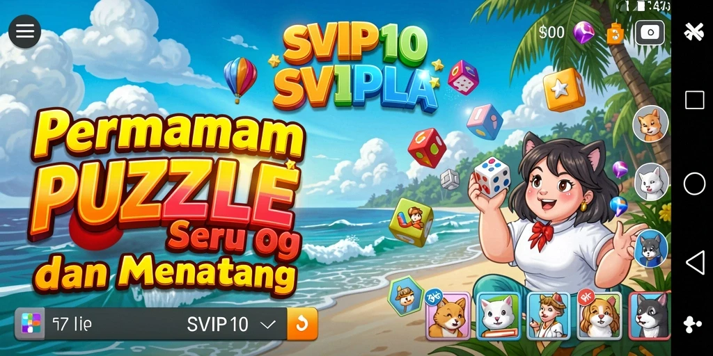 Tangkapan layar utama gameplay Puzzle SVIP10 yang menantang dan seru.