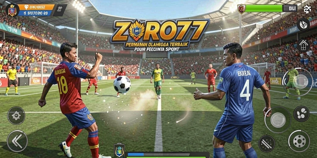 Tampilan gameplay menarik dari ZORO77 dengan aksi olahraga seru.